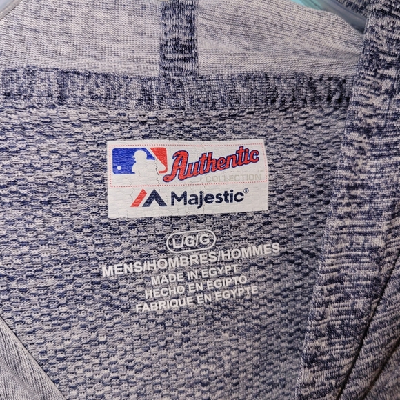 Milwaukee Brewers Baseball Hood Pullover Gray sz. Large - Picture 5 of 7